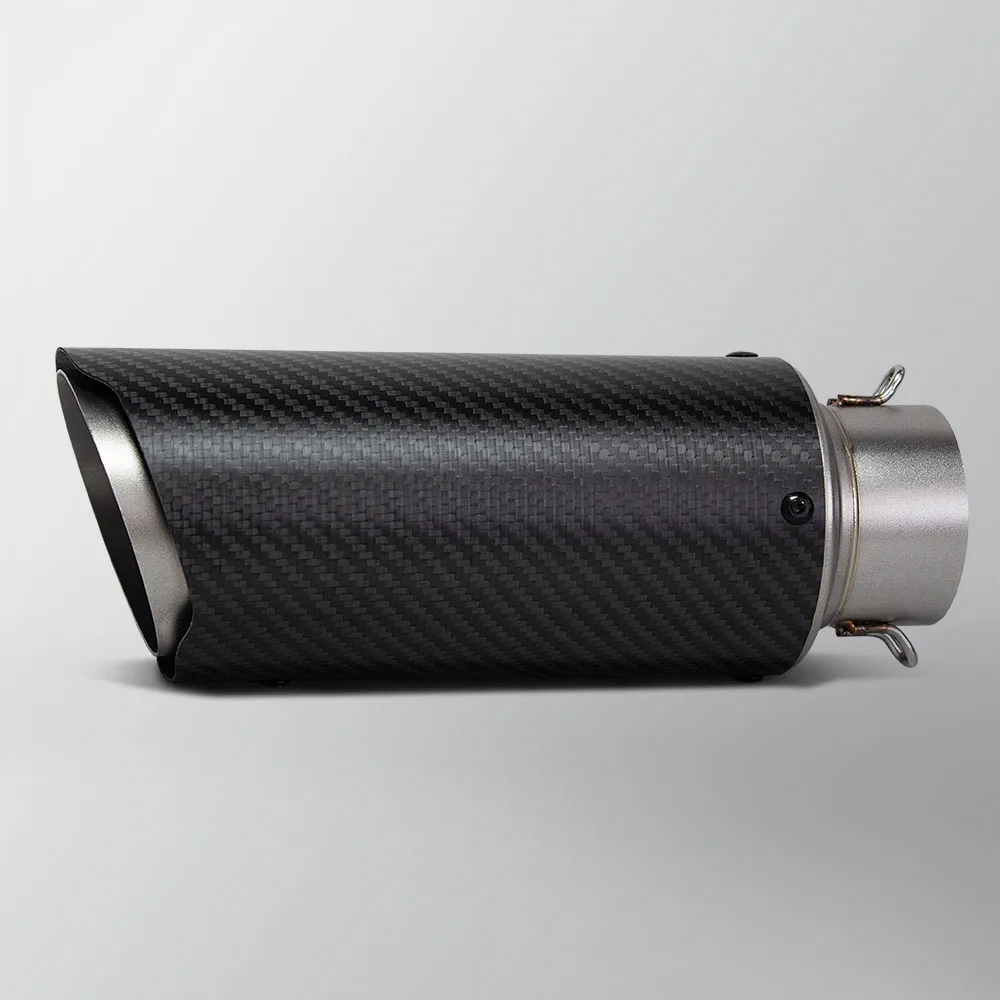 

Universal 60MM Motorcycle Exhaust Carbon Muffler For GSXR1300 ZX6R Streetfight V4 CB1000R MT10 R1 F900XR 675NK 790ADV DUKE1390