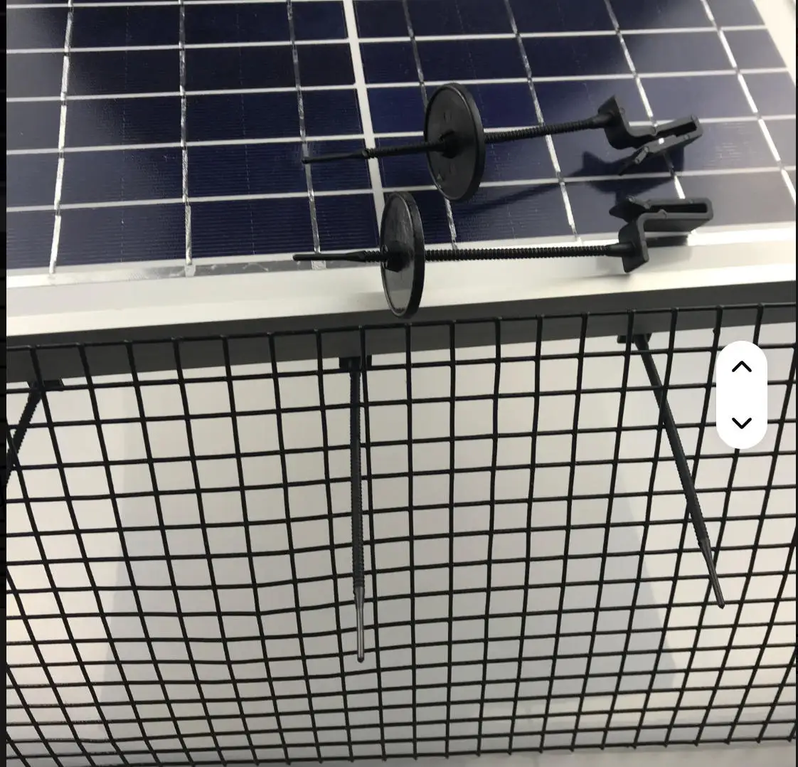 30pcs/lot SolarFix Solar Panel Mesh Clips pigeon protection net clips