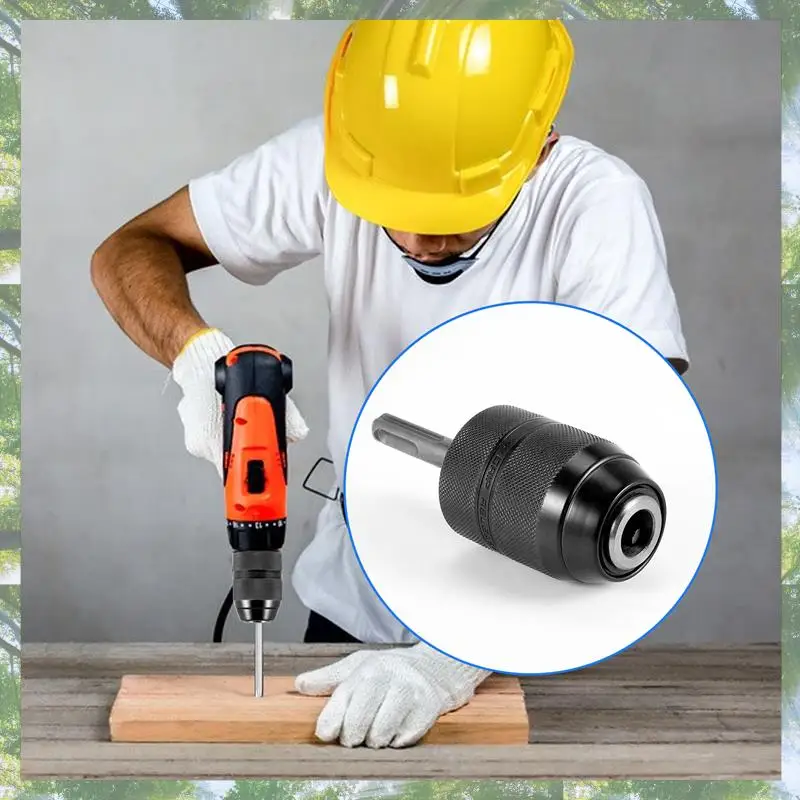 

Premium-2-13MM Keyless Drill Chuck With SDS Plus Shank Adaptor,1/2-20UNF Impact Drilling Chuck Change Adapter Converter Tool