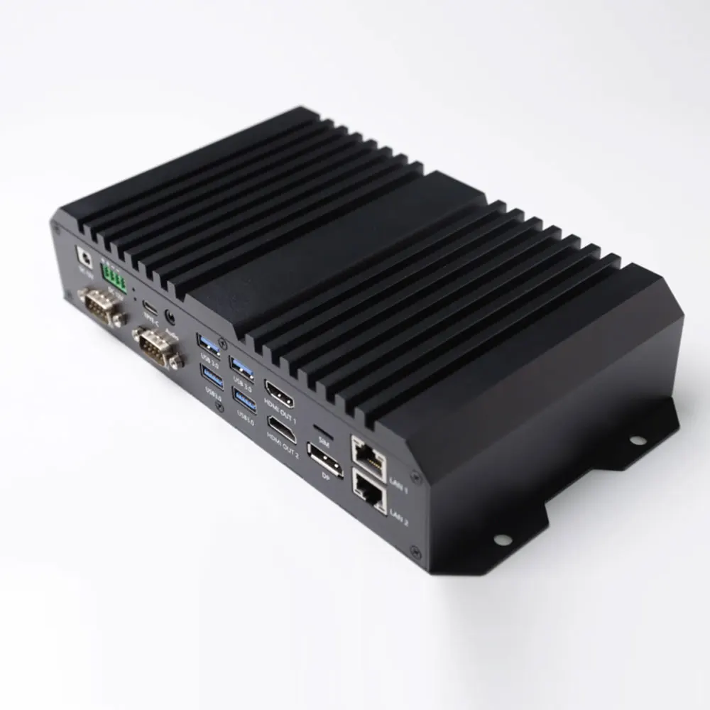 Venta al por mayor RK3588 AI ARM IOT integrado inteligente Android12 Linux Os Industrial Edge Computing Mini Pc Box Computer