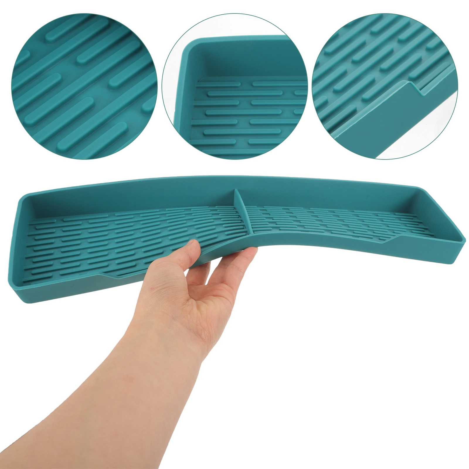 

Flexible Silicone Stove Top Magnetic Kitchen Organizer Condiment Shelf Space Saving Multi Functional Storage Rack For Home Oven