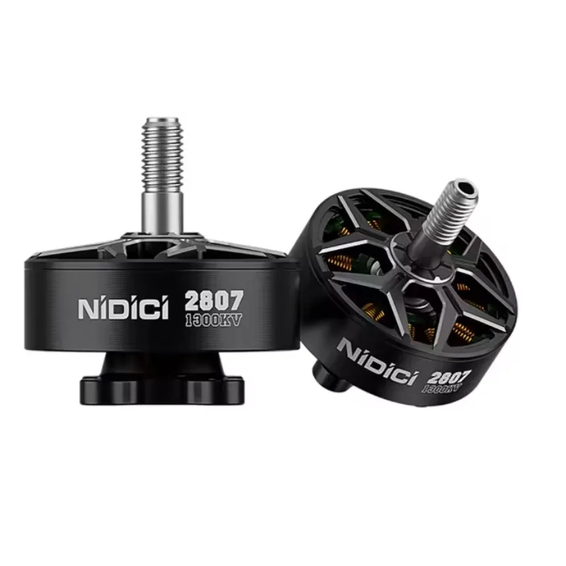 IFlight NIDICI 2807 1300KV Motor sin escobillas eje de 5 mm Compatible con hélice de 7 pulgadas para RC FPV Drone