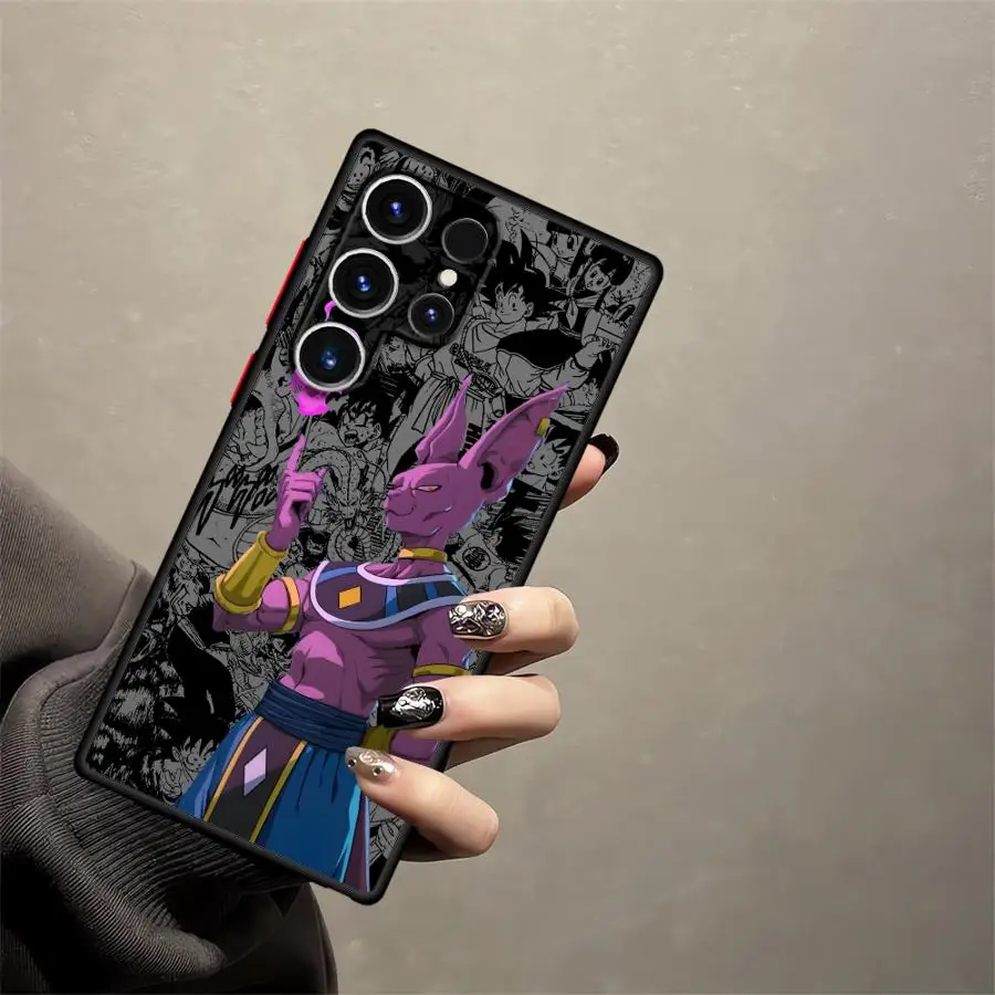 Dargon Ball Beerus Majin Buu Case for Samsung Galaxy S10 S25 Edge S20 S23 Ultra S21 S9 S22 Plus S24 FE Back Phone Cover view 4