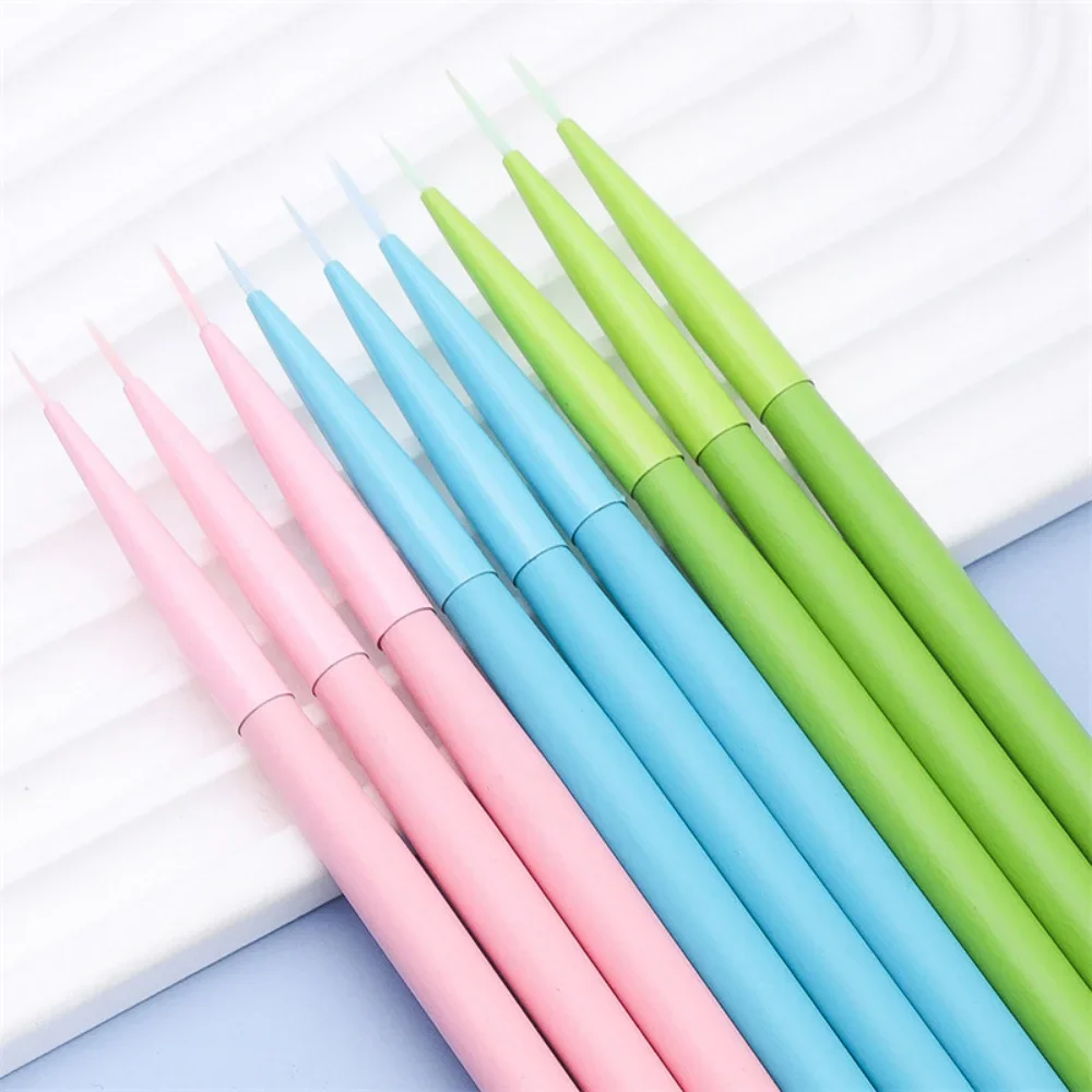 

New Fashion 3pcs Nail Art Brush Macaron Color Wooden Pole Nail Art Drawing Pen Japanese Style Hook Line Flower Pen