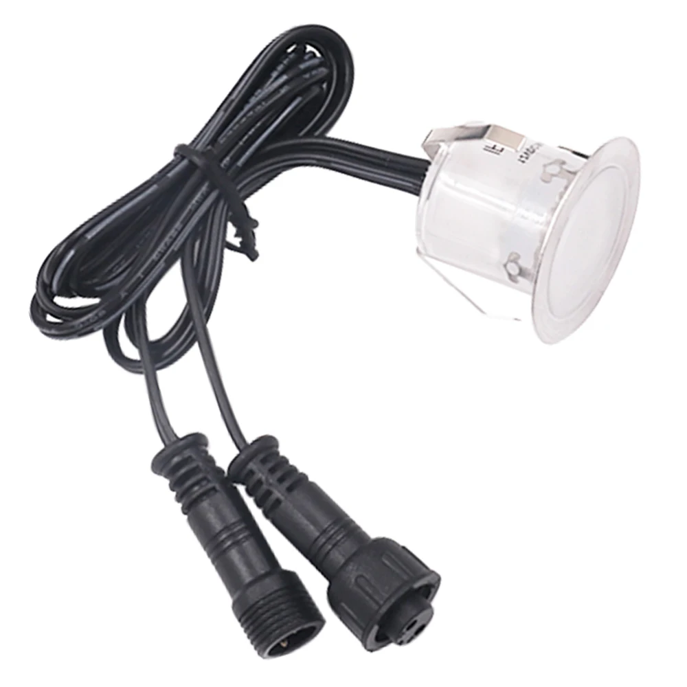 12V 0.6W LED Deck Lights For Yard/Deck/Staris 30mm Built-in Floor Light Outdoor Garden IP67 Waterproof  Lighting Lamps