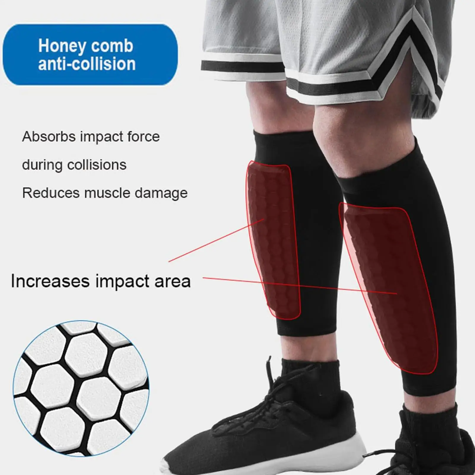 واقي قصبة التزلج، معدات حماية الساق، واقي ساق كرة القدم للأحواض على الجليد، ركوب الخيل، المبتدئين المحترفين، التزلج #3