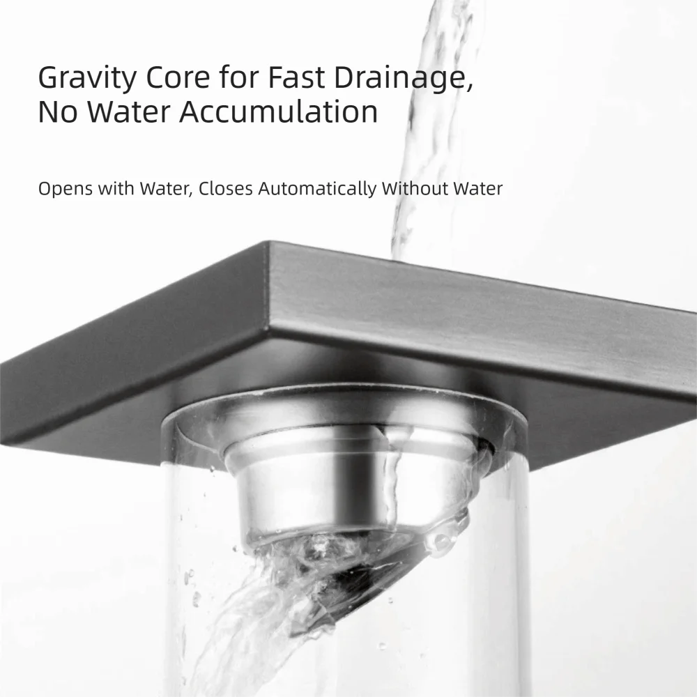 304 Stainless Steel Bathroom Floor Drain Large Drainage Sewer Deodorant Shower Drains Insect-proof Anti-odor Drain Filter