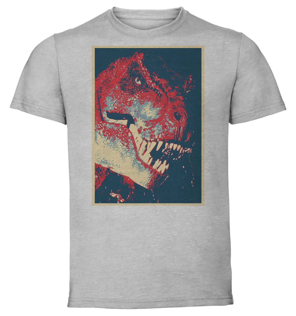 

T-Shirt Unisex - Grey - Propaganda Full - Jurassik Park Tirannosaurus Rex