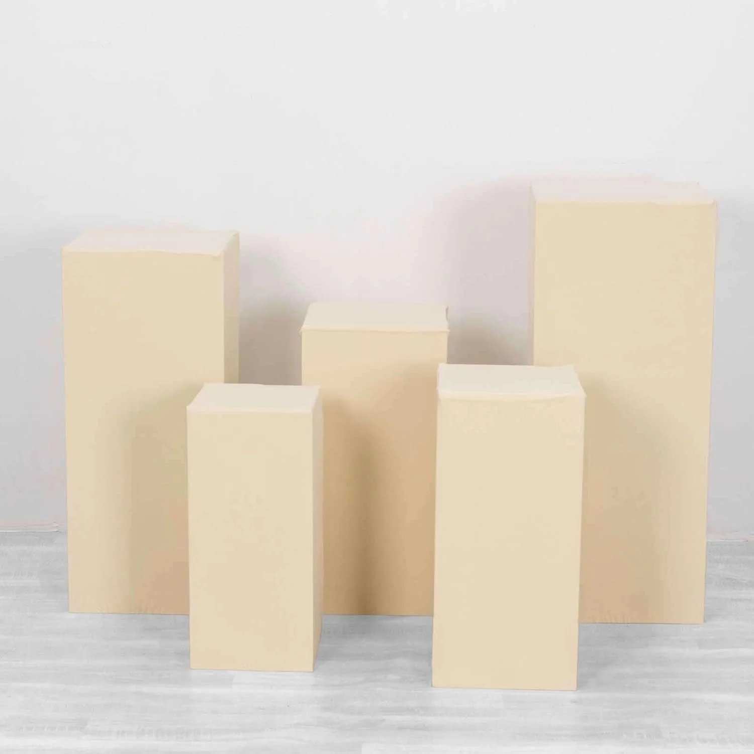 

Квадратные подставки на пьедестали, чехлы из спандекса (только чехлы) для свадьбы, вечеринки, декора стола, фотофона, цветочной композиции