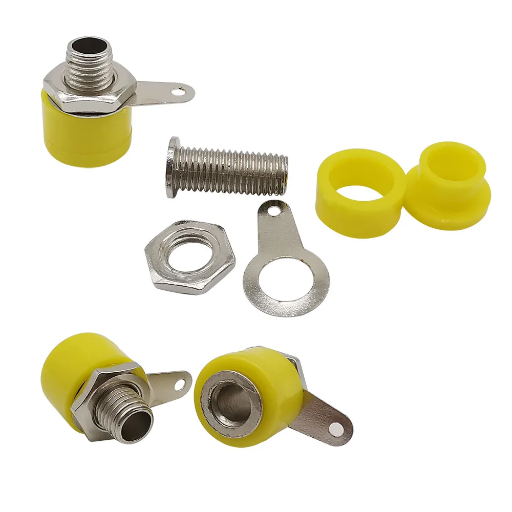 10Pcs 4mm Banana Socket Binding Post Connector Plug Adapter DIY 5 Color