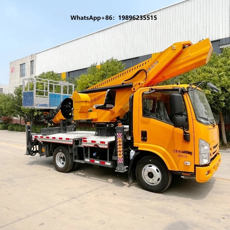 Manufacturer Aerial Work Platform 34m Isuzu Chassis Truck Parts Stock