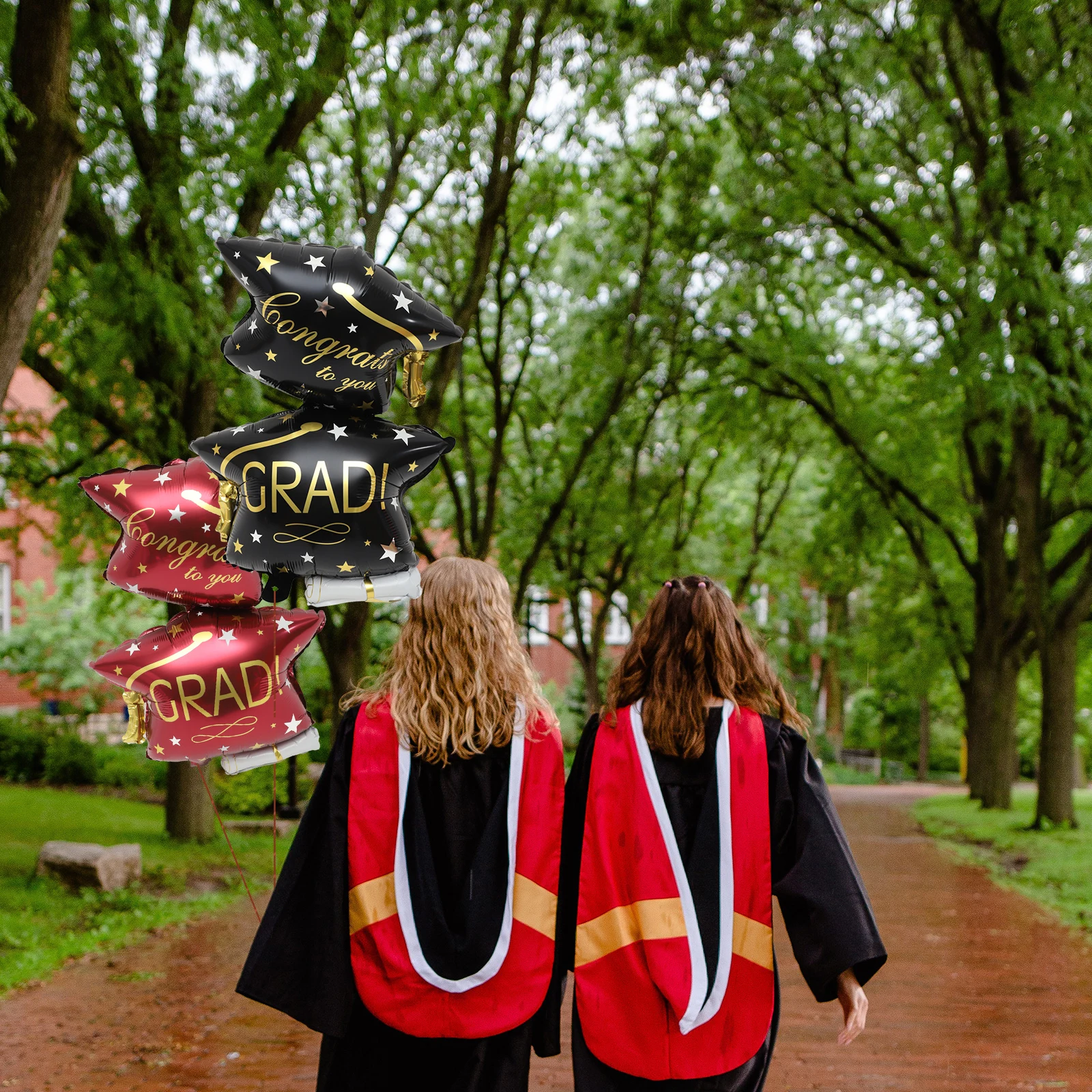 

Aluminum Film Balloon Graduation Cap Large Party Supplies Congratulations Beautiful Colors Details Photography Props