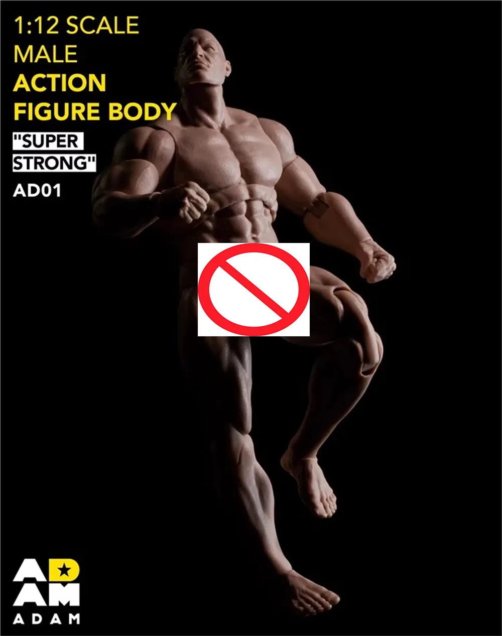 

1/12 ADAM AD01 Comic Style Super Strong Muscle Flexible Male Action Figure Body Doll Create Your Own Heroes For Fans