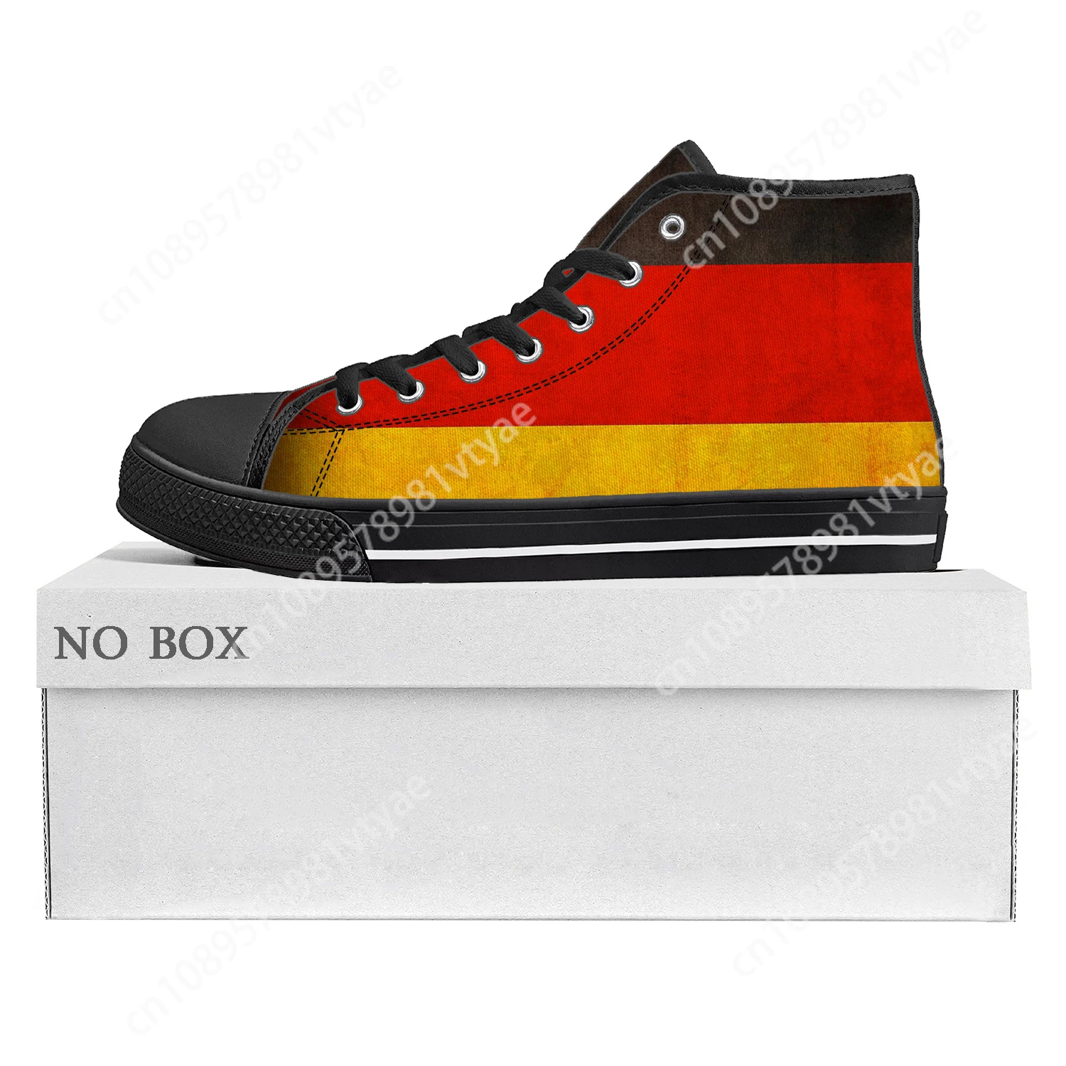 German Flag High Top High Quality Sneakers Mens Womens Teenager Canvas Sneaker Germany Casual Couple Shoes Custom Shoe