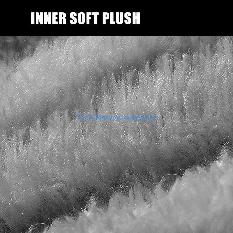 Y1QF عربات الأطفال للطقس البارد واقيات المقبض مقاومة للماء ضد الرياح نظام التثبيت السريع طبقة داخلية من الصوف المريح #2