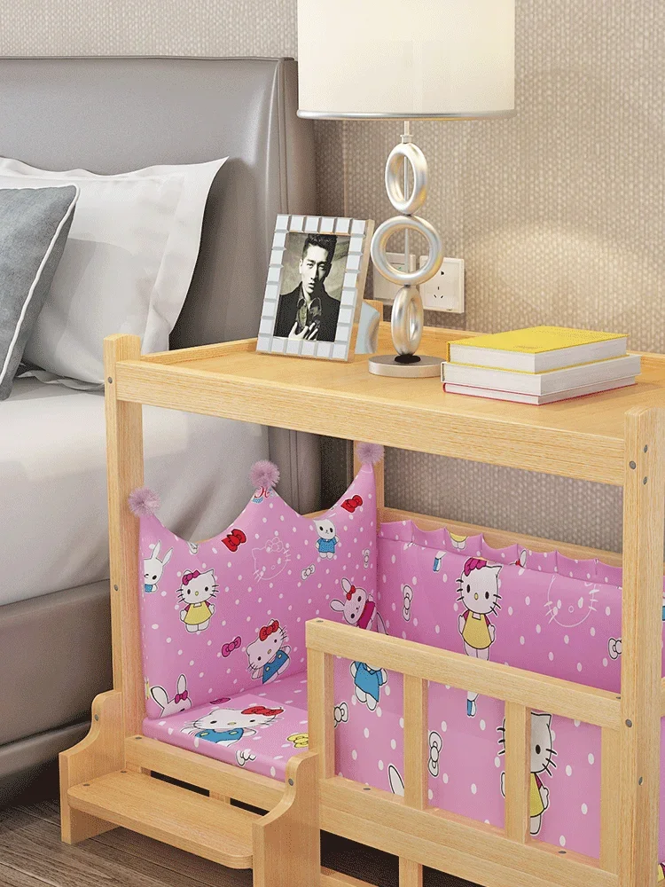 Pet Bed Simplicity Wooden Dog Bed Can Be Used As Bedside Table Dog Kennel Four Season Universal Environment protection Practical