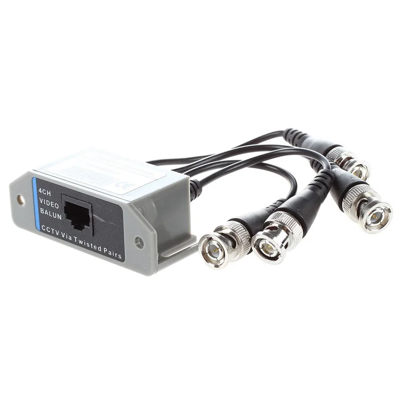 ABKN-8X Balun vidéo 4 canaux BNC UTP CAT5 transmetteur pour CCTV/caméra de Surveillance tendance