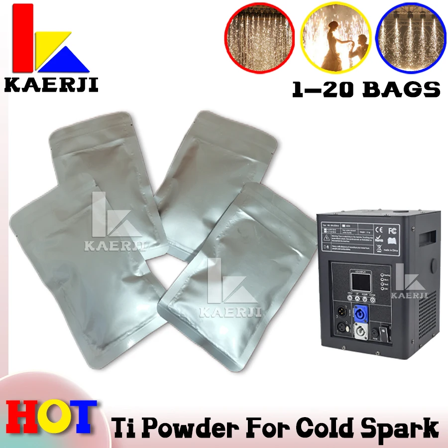 

1-20Bags Ti Powder 200g For Pyrotechnics Machine Outdoor Indoor Cold Spark Sparkler Metal Titanium Powder Fireworks Materials