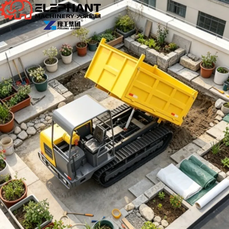 Best Selling Mini Track Dumper MIni Dump Truck Diesel Electric Crawler Mini Dumper view 3