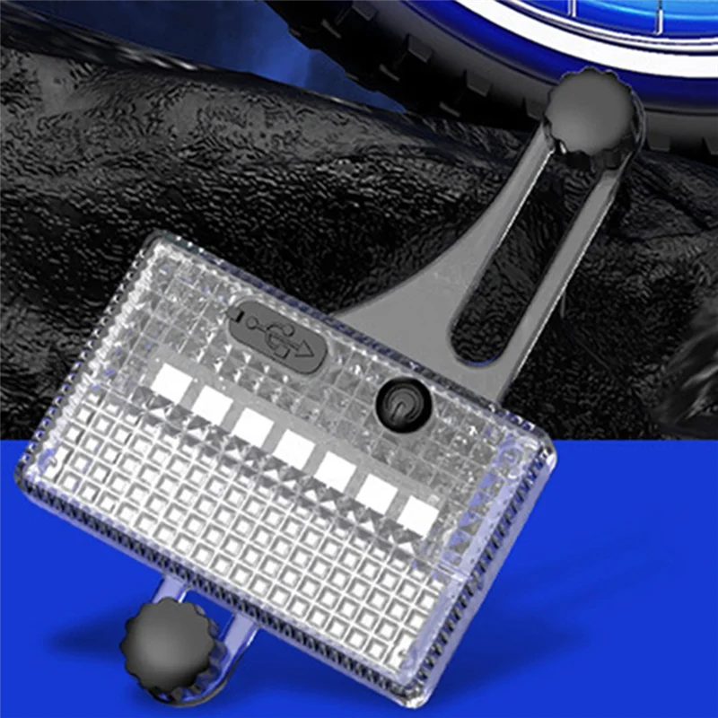 A51Q-Smart Sensing مقاوم للماء بالطاقة الشمسية LED الملونة عجلة الدراجة الخفيفة USB تكلم ضوء الإطارات ضوء السلامة لركوب الدراجات الليلية #4