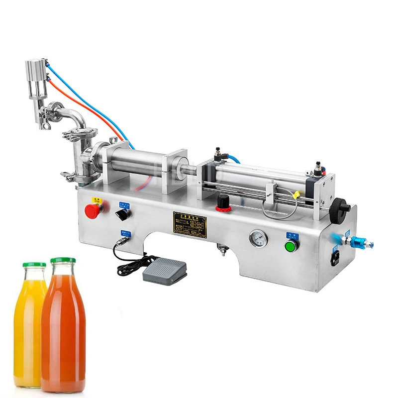 Liquid Quantitative Filling Machine Single Head Stainless Steel Pneumatic Water Beverage Packaging Machine