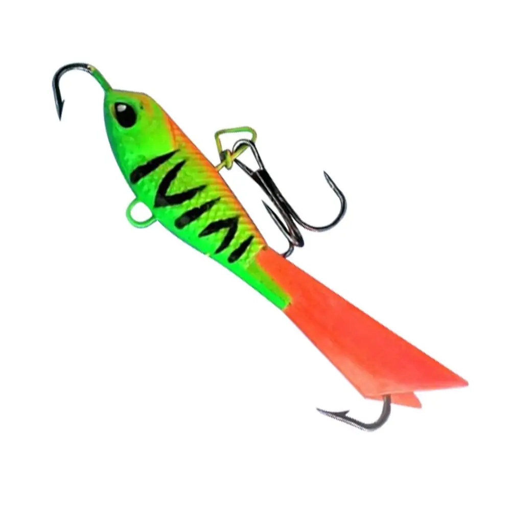 2024 63mm/15g Winter Ice Fishing Lure AD-Sharp Artificial Ice Fishing Lure Balancer 5 styles Lead Hard Hook Diamond