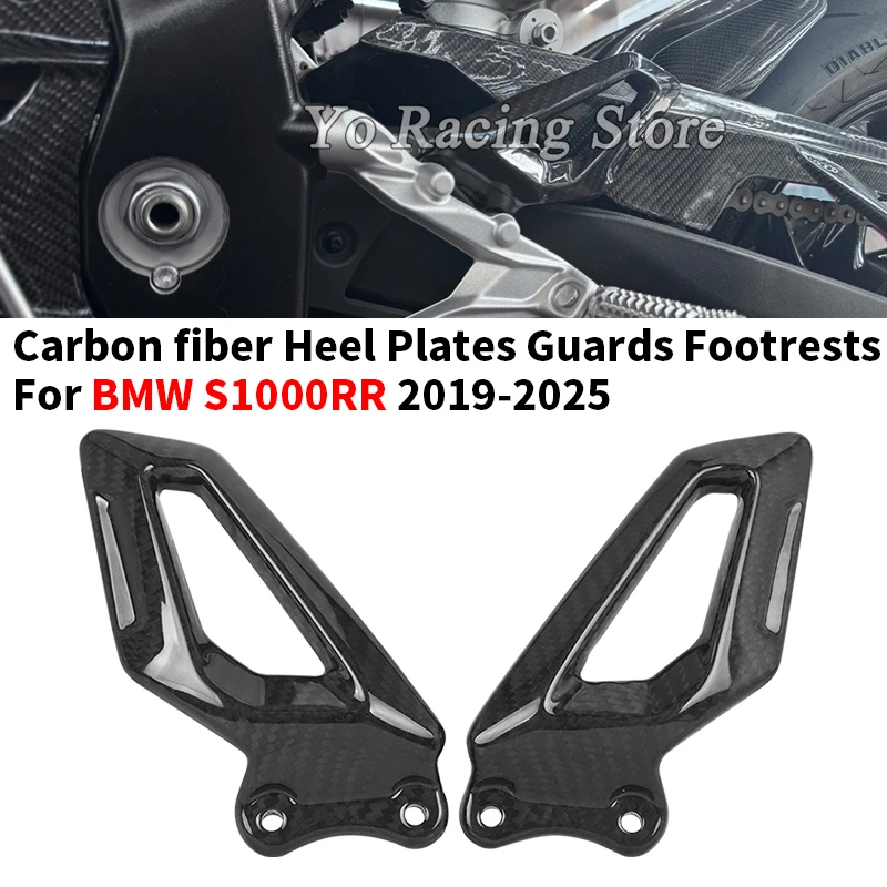 

Slip On For BMW S1000RR 2019 2020 2021 2022 2023 2024 Carbon Fiber Footrest Guard Motorcycle Protection Side Plate Accessories
