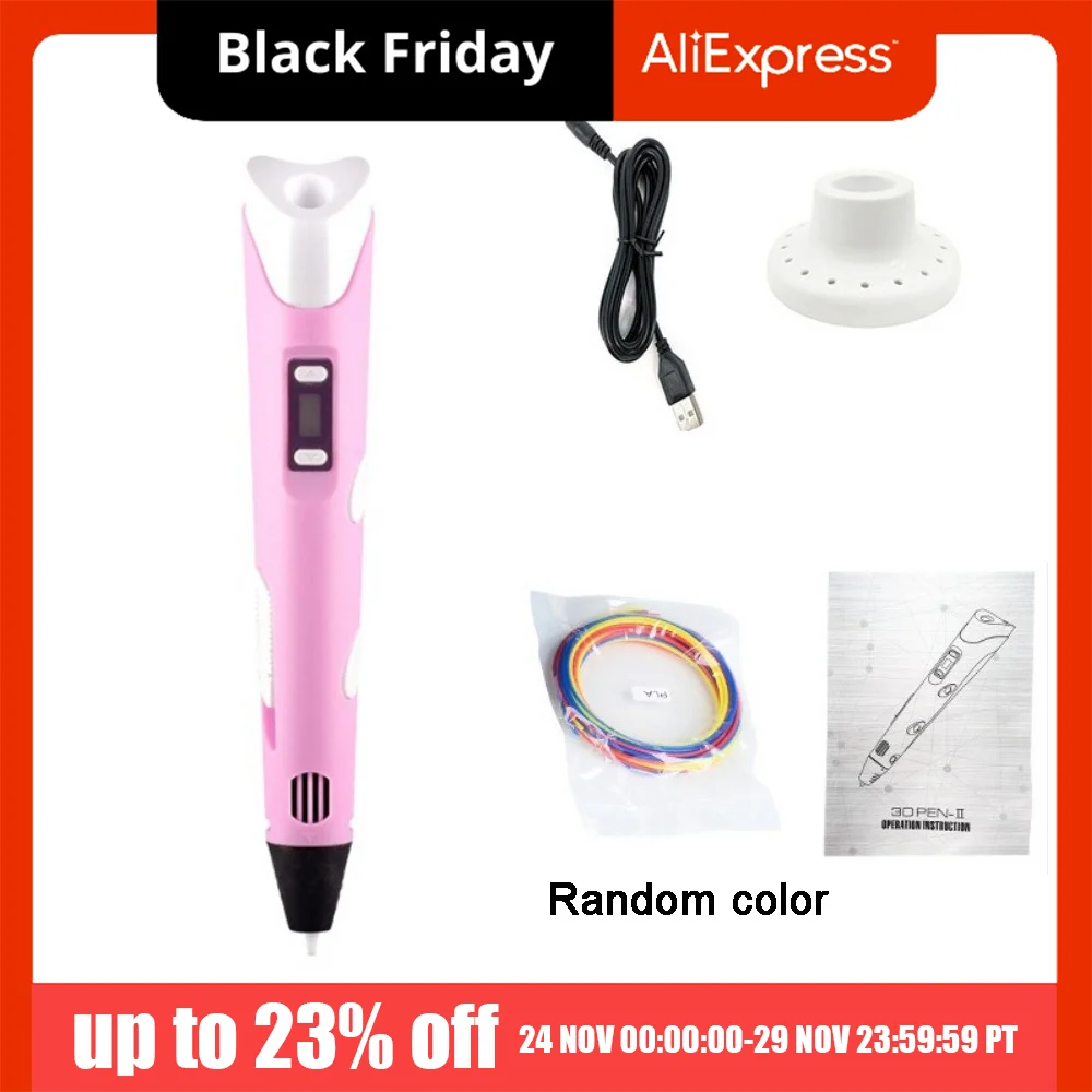 

USB-ручка для 3D-печати с LED-дисплеем, регулируемой скоростью, для самостоятельного рисования, с PLA-нитью, безопасный инструмент для 3D-граффити и рисования