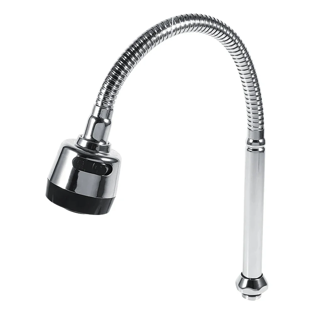 Stainless Steel Rotary Faucet for Kitchen with 360 Degree Swivel Adjustable Flow and Water Conservation Features