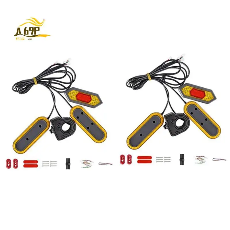 

A69P-Turn Signal Lamps For Xiaomi Mi Electric Scooter M365/ PRO/1S /Lite /Essential Scooter Reflective Rear Light Accessory