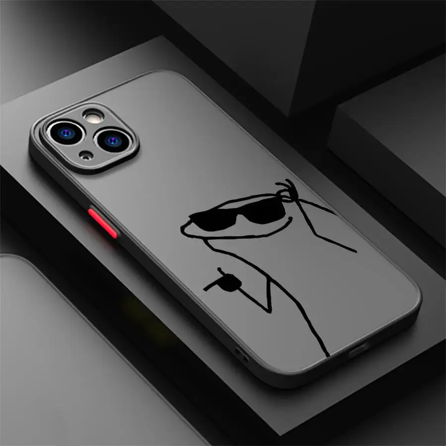 حافظة لهاتف آيفون 16 برو ماكس 11 14 بلس 15 13 Mini 12 7 8 SE X XS 15P 16P Funda غطاء هاتف صلب من السيليكون كارتون ماتشمان شل #3