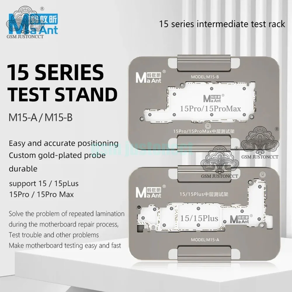 

MaAnt M15 15 Series Solder-free Middle Test Rack Suitable for IPhone 15 Plus Pro ProMax Motherboard Repair Middle Test Rack Tool