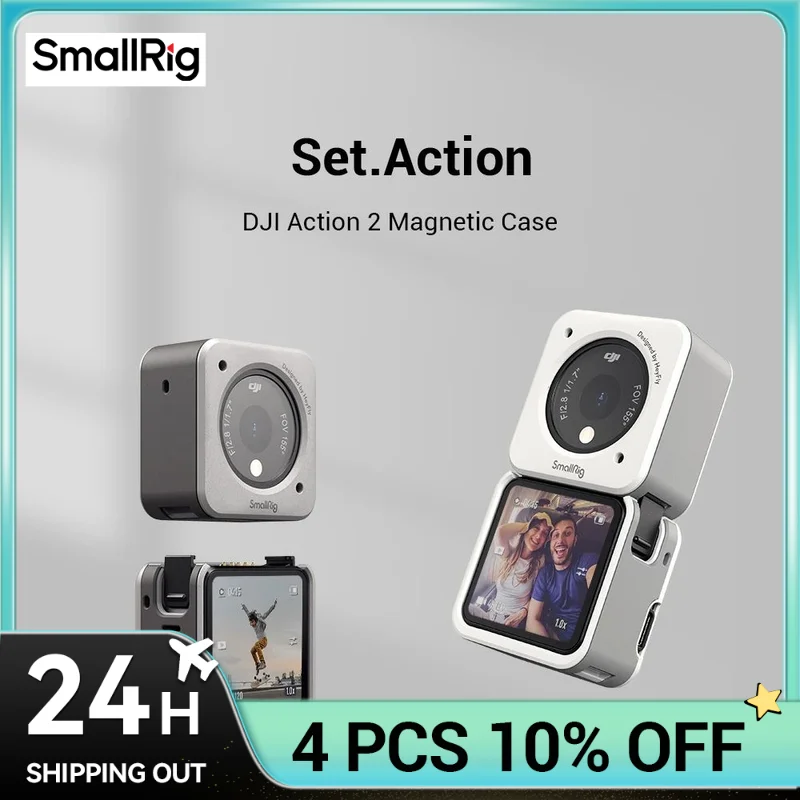 SmallRig Case For DJI Action 2 Magnetic Anti-scratch Anti-drop Anti-slip Insulation Formfitting Suits multiple Scenes 3627