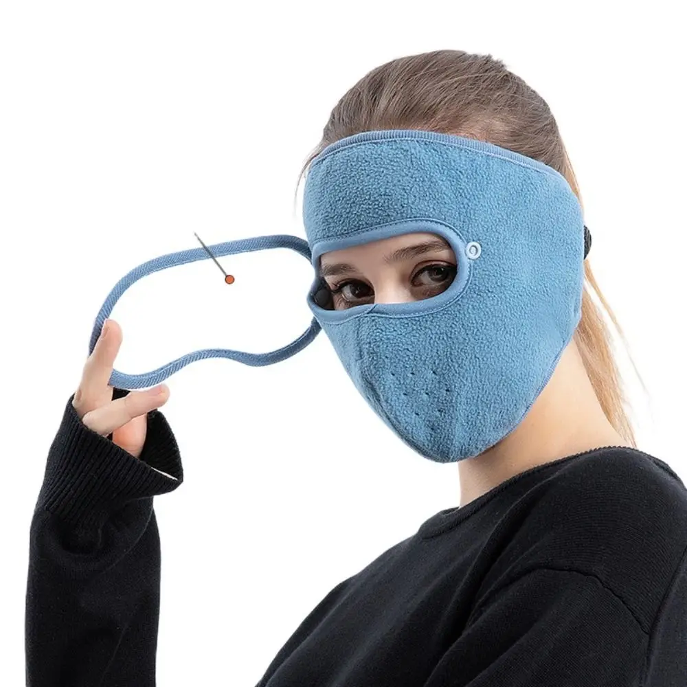 Simple Fleece Ski Masks Thermal Windproof Woolen Face Mask Face Shield Dustproof Winter Mask Outdoor