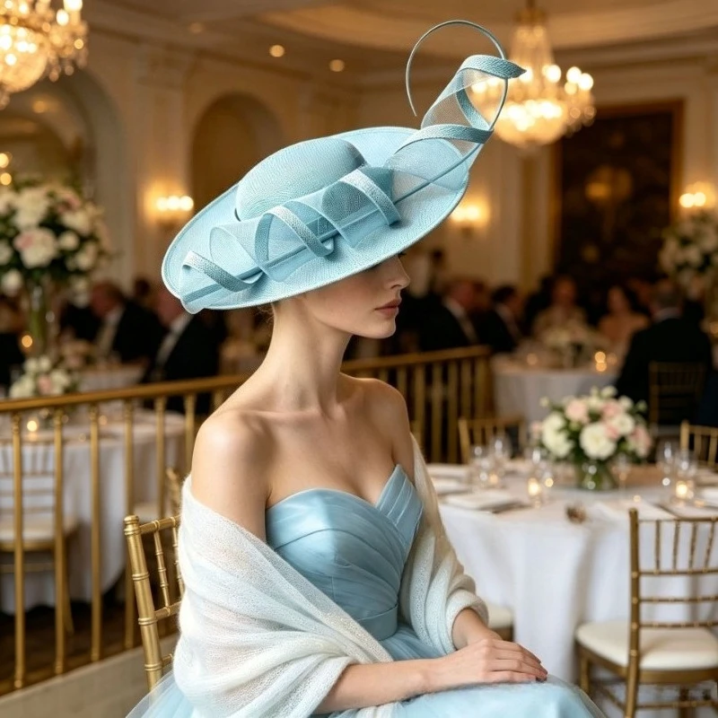 Fascinators Colorful Weddings Pillbox Hat Women Unique Derby Party Hat Elegant Top Church Hats Fashion  Bride Fascinators Female