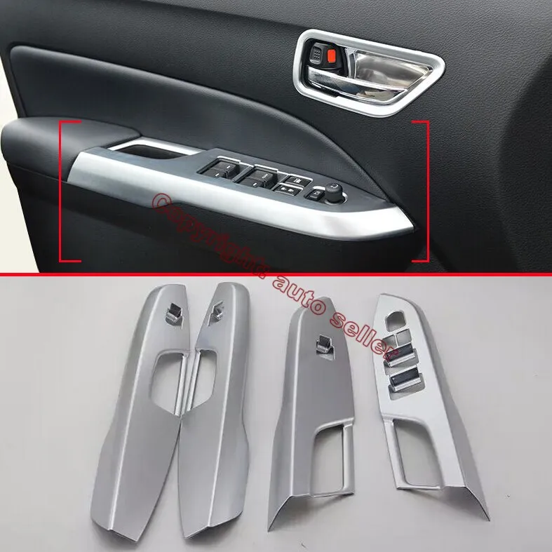 

ABS Pearl Chrome Interior Door buttons panel Cover Trim For Suzuki VITARA 2015 2016 Car Accessories Stickers