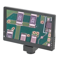 12MP USB TF 9 pollici Display LCD sistema di integrazione Monitor industria elettronica C Mount videocamera microscopio Stereo trinoculare