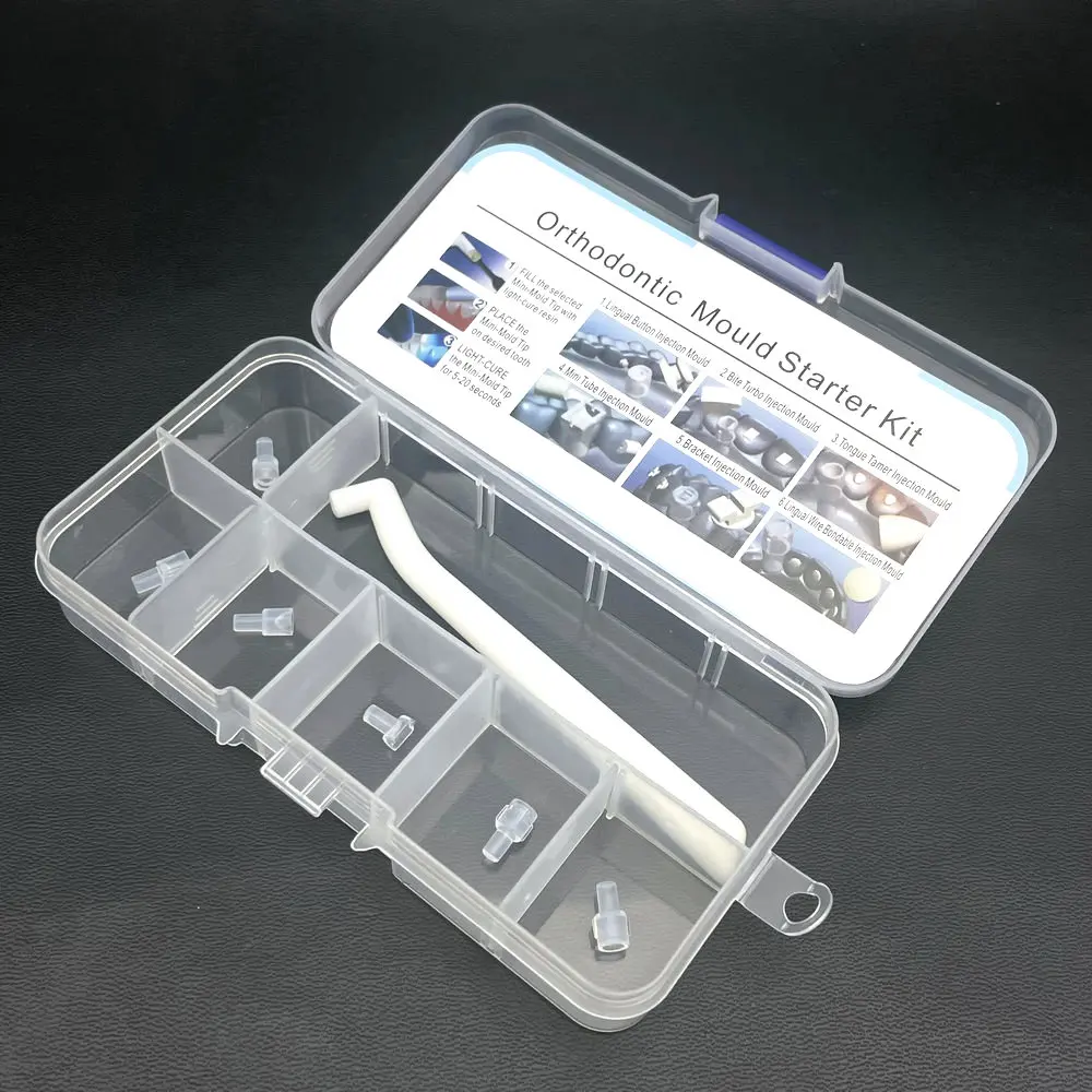 1 set Dental Orthodontic Mould Starter Kit Mini Forming Mold Injection Moulds Dentist Orthodontic Accessory