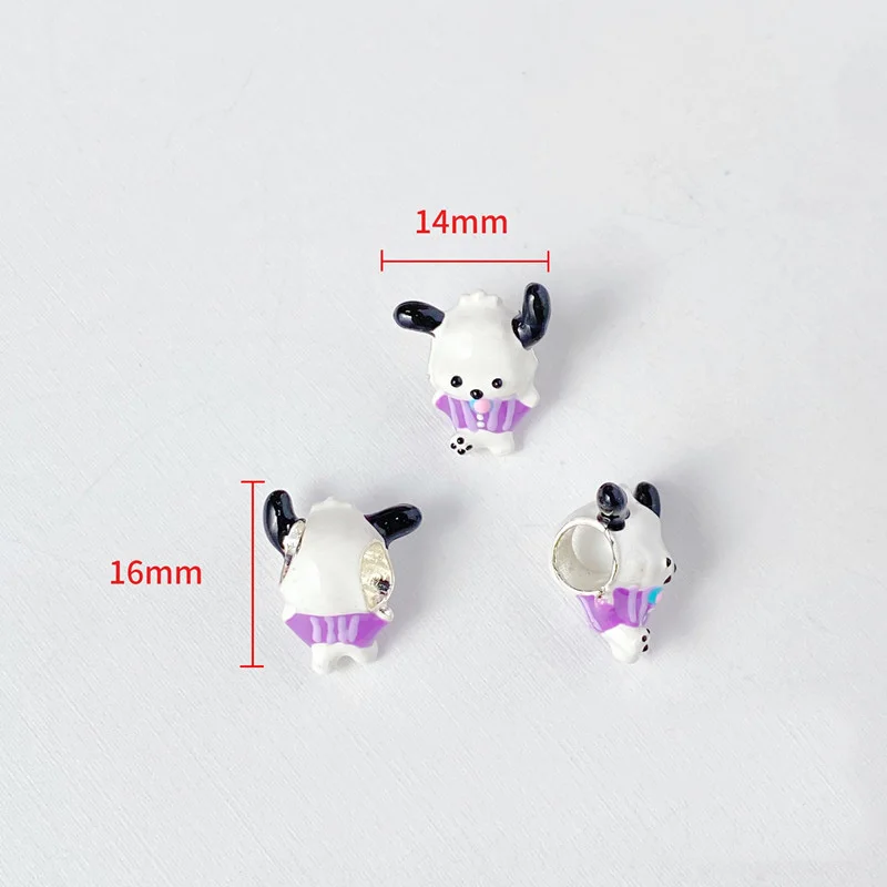 New Miniso Fashion Sanrio Charm Beads Suitable for Original Women's Bracelets Jewelry Accessories Gifts