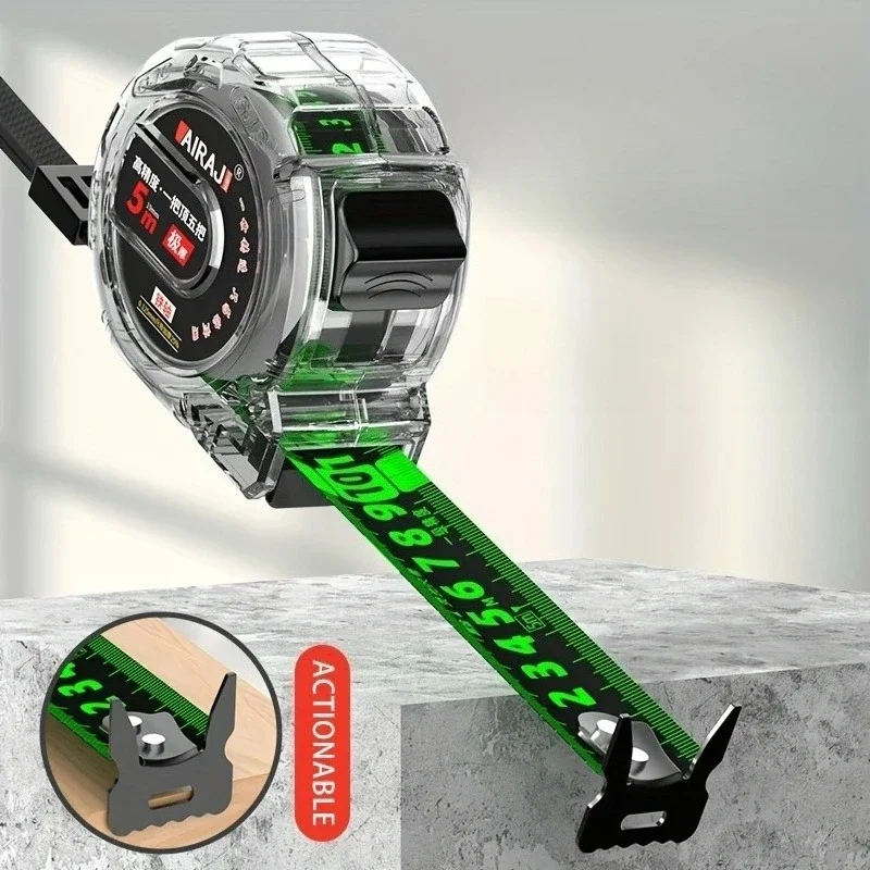3-10 متر شريط القياس الذاتي قفل عالية الدقة مقياس الفلورسنت ارتداء مقاومة قطرة برهان حاكم لقياس البناء