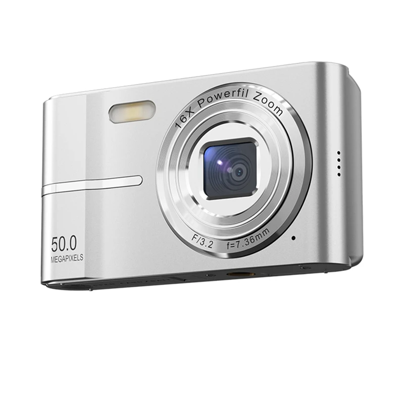 2.4 Inch Retro Digital Camera 4K HD Small Portable CMOS Mini Camera 50MP 16X Zoom Video Recorder Camera