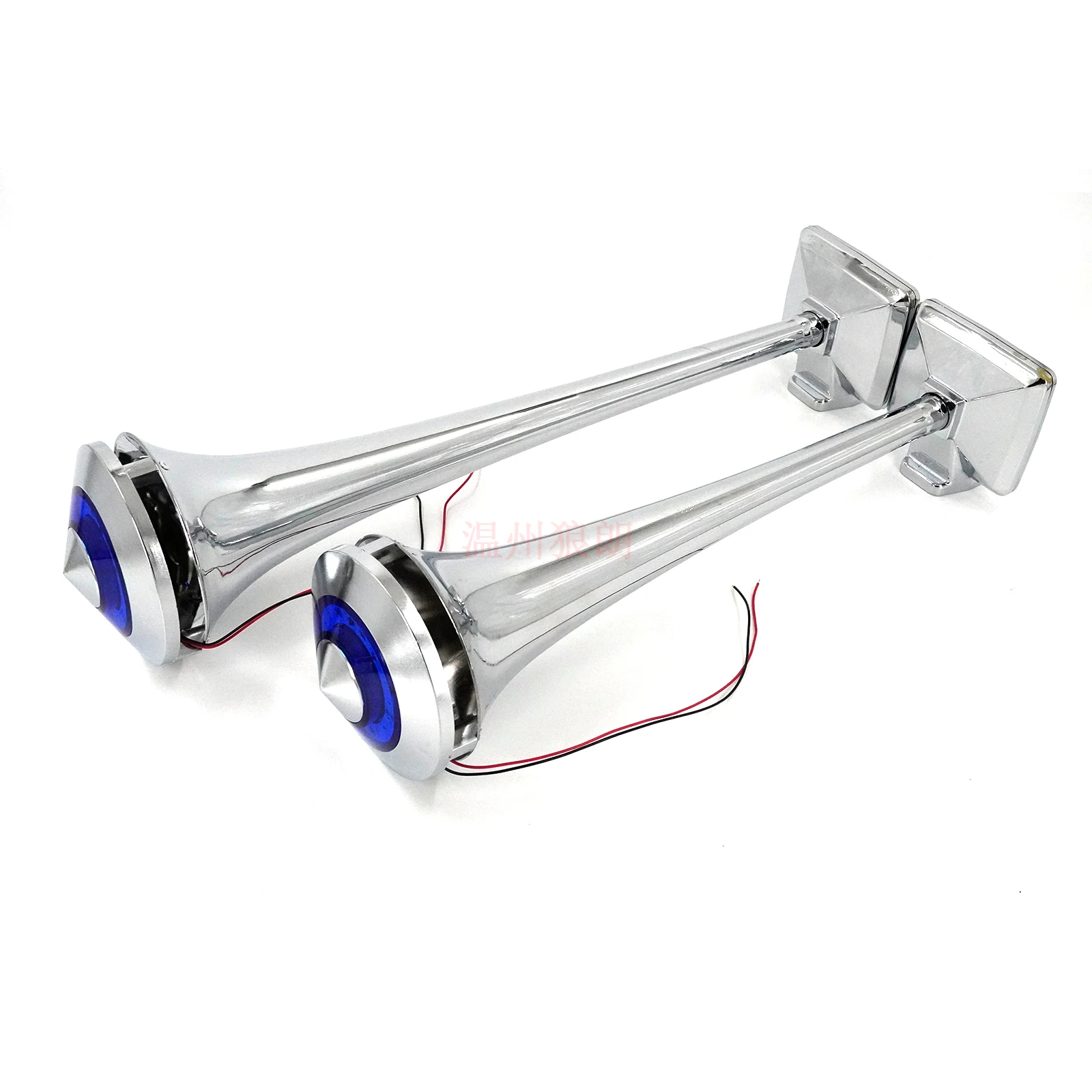 

12V 24V Air Horn Stainless Dual Chrome Horn Trumpet for Man Daf Scania HGV Truck Lorry