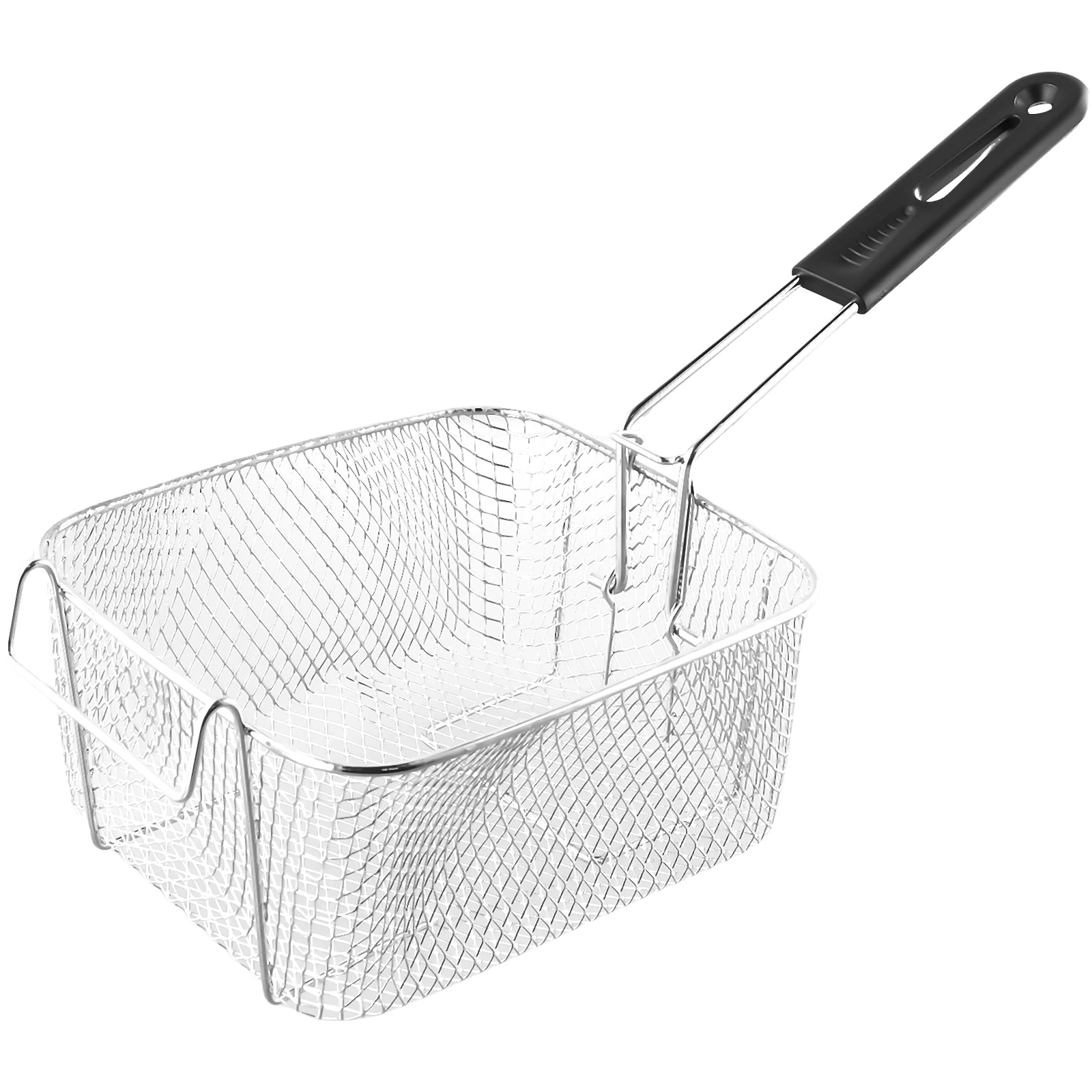 Fried Sieve Fry Basket Strainer Silver Stainless Steel Fried Frame Mini Fried Skewers Nickel Plated 100% Brand New