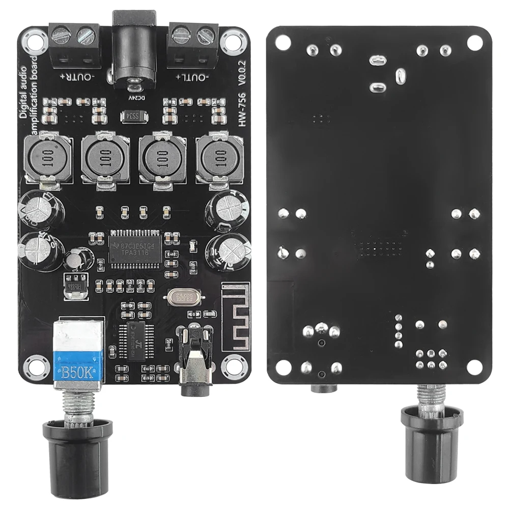 XH-A415 Variable Frequency Amplifier Board Module High-Power TPA3118D2 Supports Bluetooth 5.0 Dual 50W