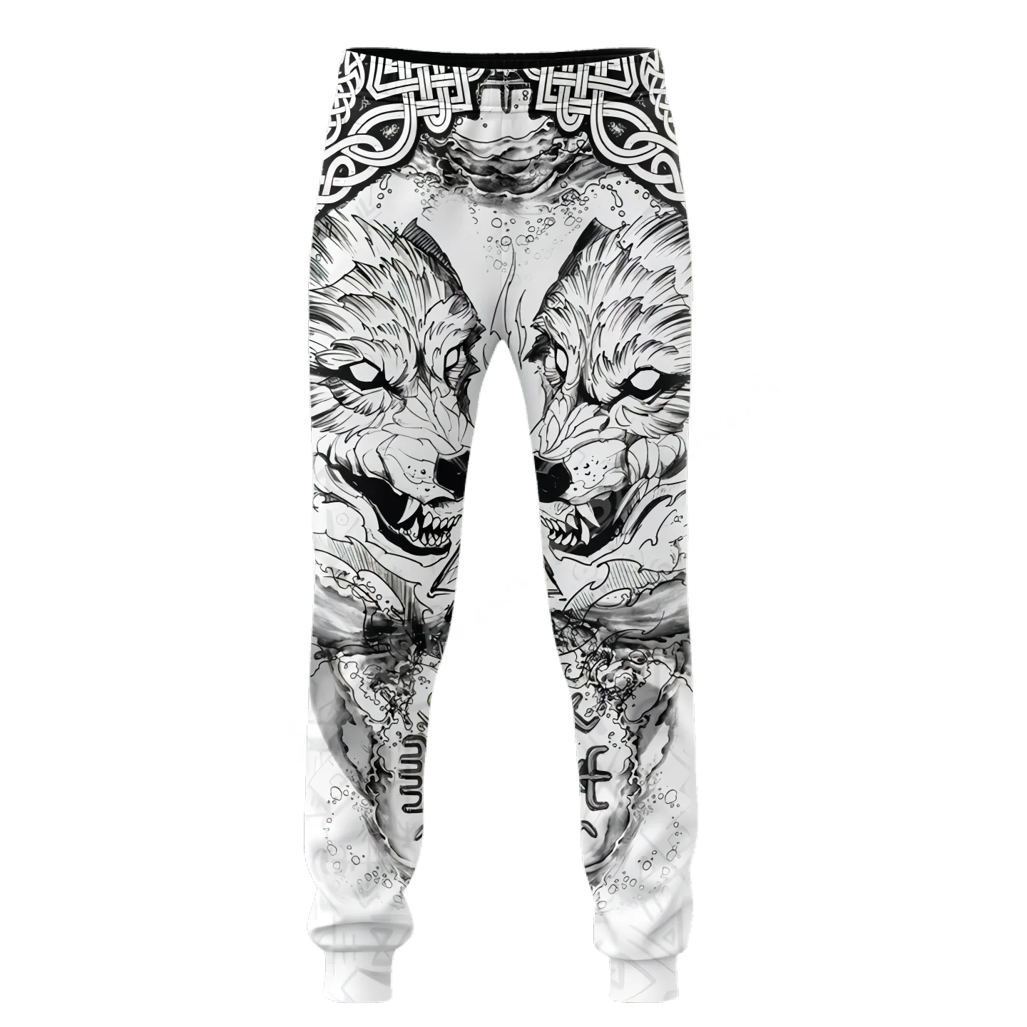 Viking Tattoo Vintage Loose Camo Pants For Man Y2k 3D Print Long Men's Sweatpants Casual Joggers Streetwear Sports Gym Trousers