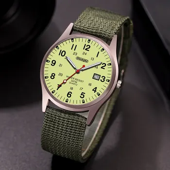 Fashion Mens Watches Luminous Hands Clock Luxury Military Sports Calendar Quartz Wristwatc