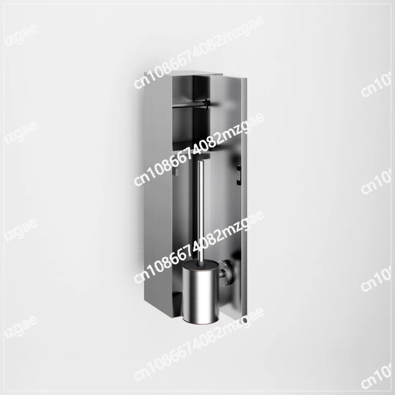 

Скрытый шпон из нержавеющей стали 304, коробка для салфеток, щетка для унитаза, встроенная стена, скрытая щетка для унитаза