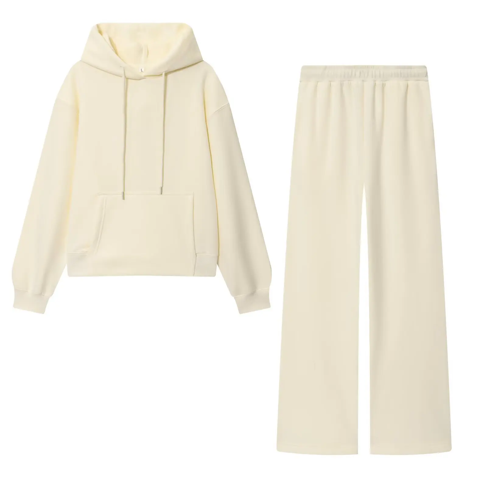 Basic Casual round Neck Sweatshirt And Pants Set Women's Fashion Early Autumn Cross-Border Leisure Organic Cotton Elderly Women