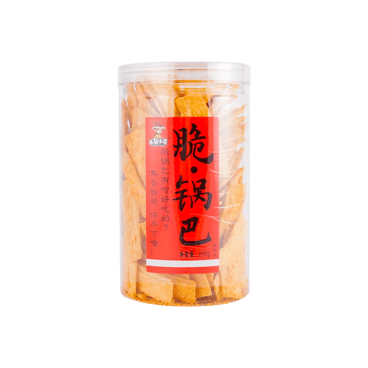 [8 Packs] Wu Ming Xiao Zu Spicy Mala Hot Pot Crispy Rice Chips - 7.4oz Each, Crunchy Snack