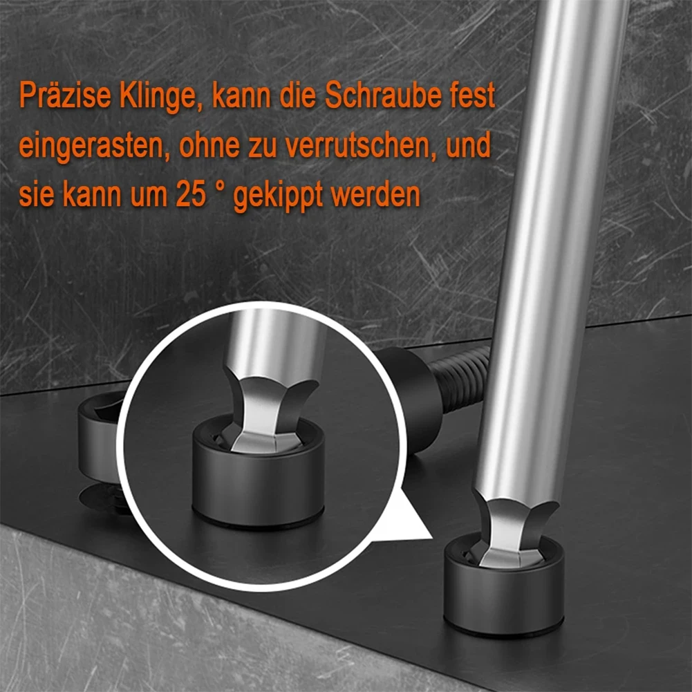 9-teiliger Kugelkopf-Sechskant-Schraubendreher-Bit-Satz 1/4'' Sechskantschaft 50/75/100mm Magnetischer Schraubendreher-Holster H10 H8 H6 H5 H4 H3 H2.5 H2 H1.5 Reparaturwerkzeug – Detail 13